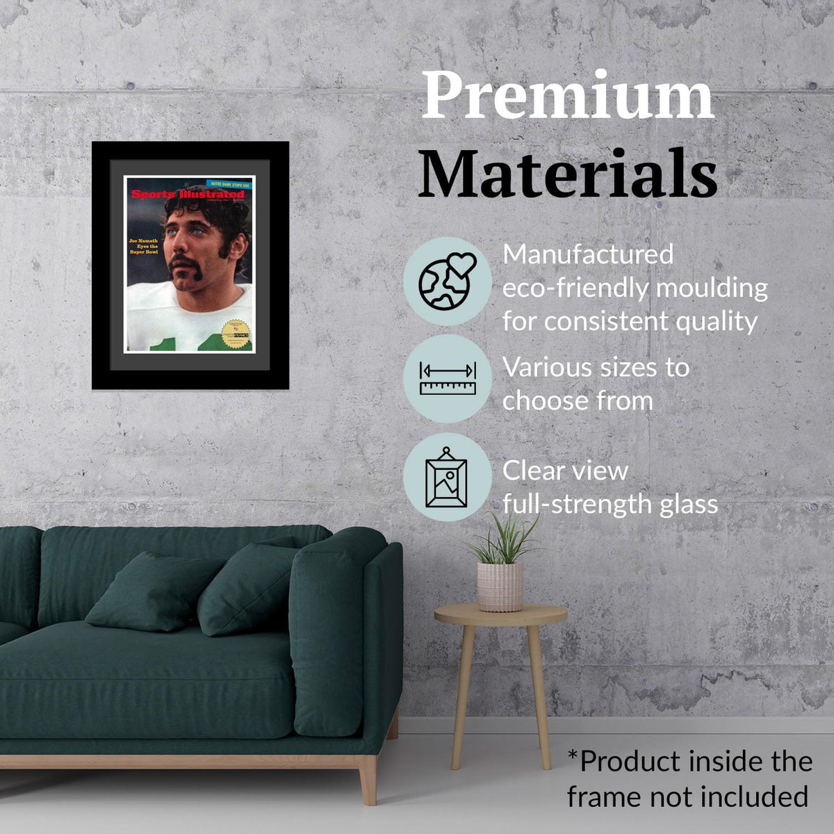 Creative Picture Frames 8.25 x 11 Magazine Frame with Full-Strength Glass, Holds Up To A 1/4" Thick