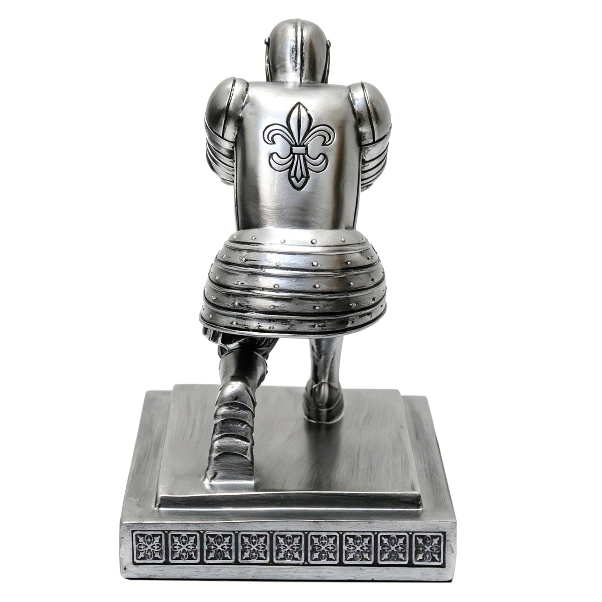 Soldier Executive Knight Pen Holder Personalized Desk Organizers Silver