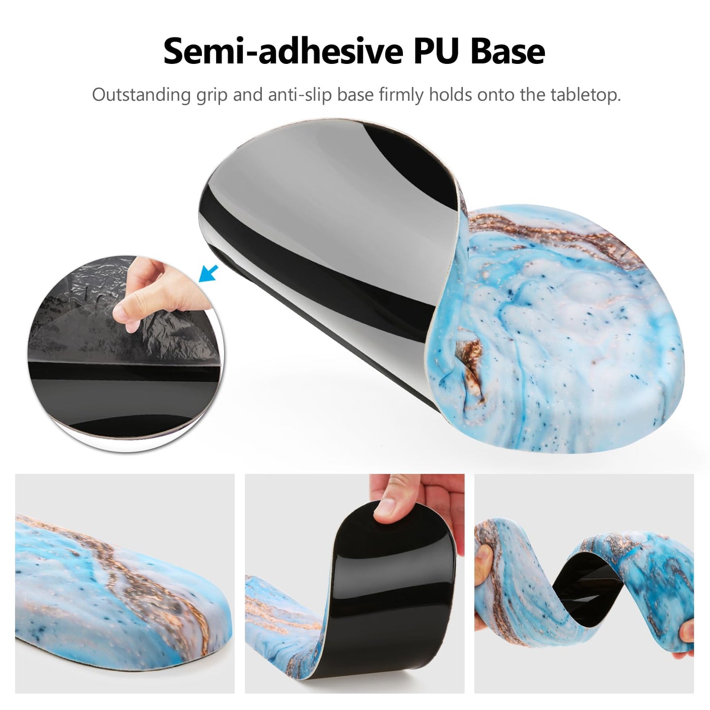 Laokiiy Ergonomic Mouse Pad with Wrist Support and Keyboard Wrist Rest Set