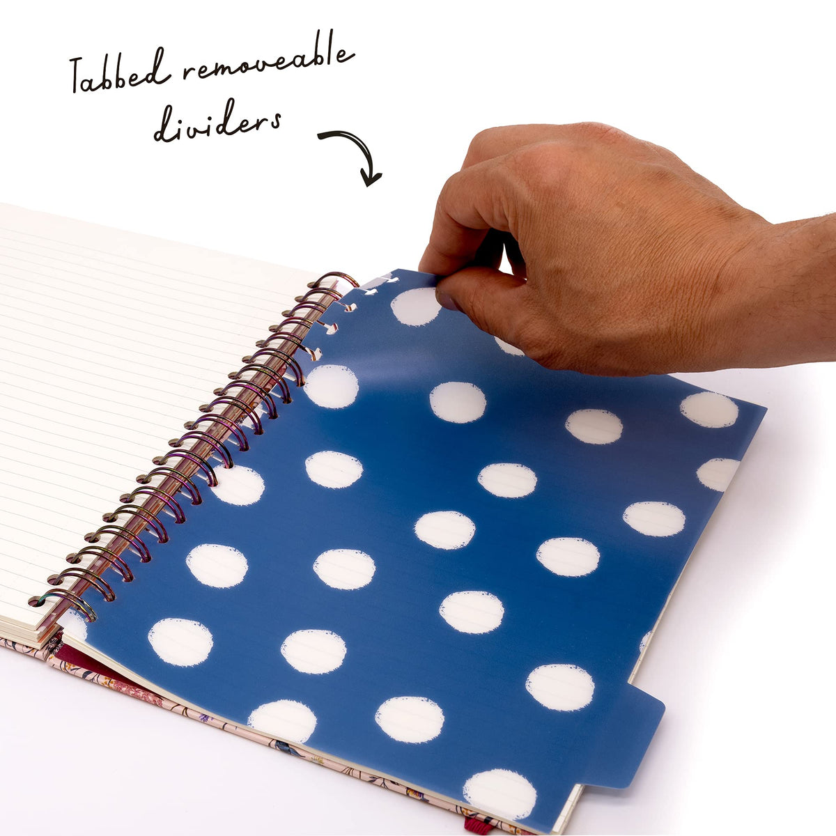 Pukka Pad 5 Subject Spiral Notebook 3-Pack - 200 Pages, 100 Sheets of 80GSM Paper with