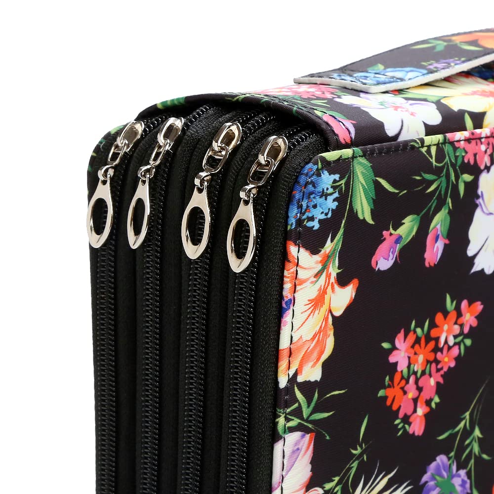 Lbxgap 300 Slots Colored Pencil Case Organizer, 4 Layer Bag