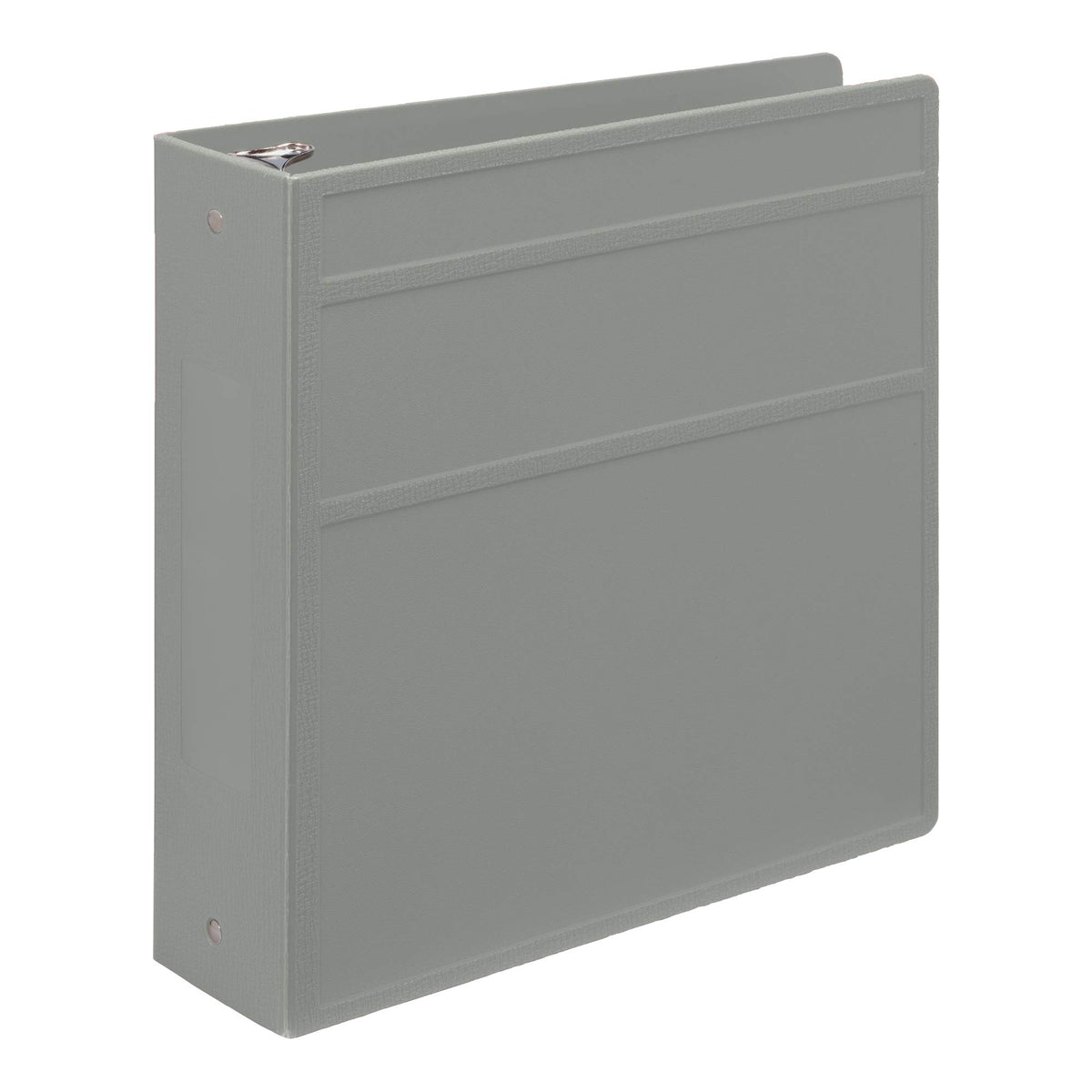 Carstens 3-Inch Heavy Duty 3-Ring Binder - Side Opening, Ash Gray, Durable Plastic, Precision