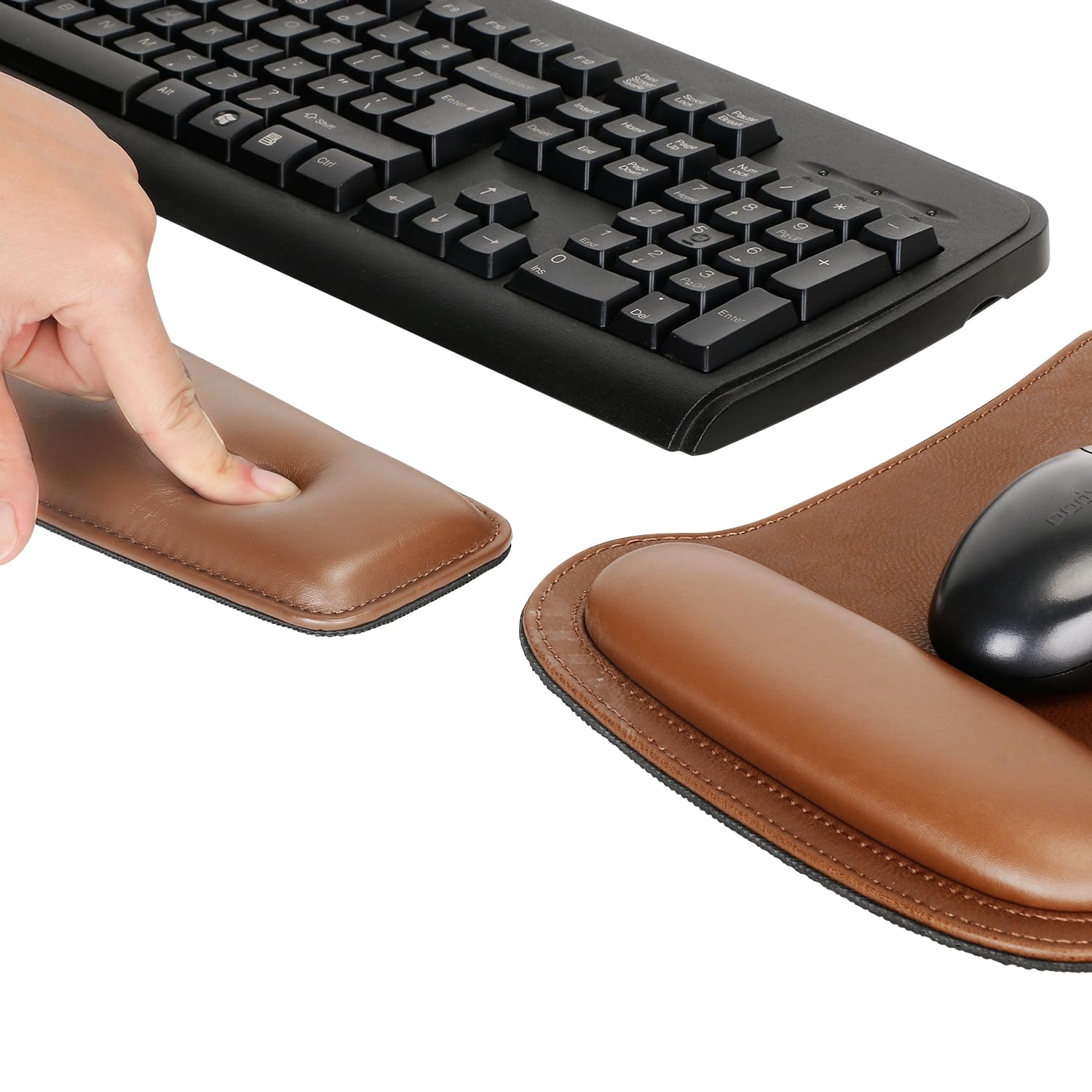 RICHEN Keyboard Wrist Rest Pad and Mouse Wrist Rest Support Mouse Pad Set,Sturdy & Comfortable &