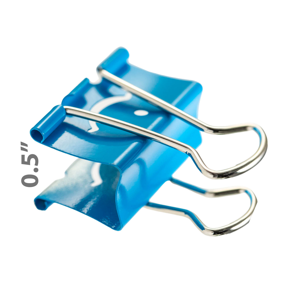 Officemate Smiling Face Binder Clips, Medium, Assorted Colors 36 Pcs, Paper Clamps for