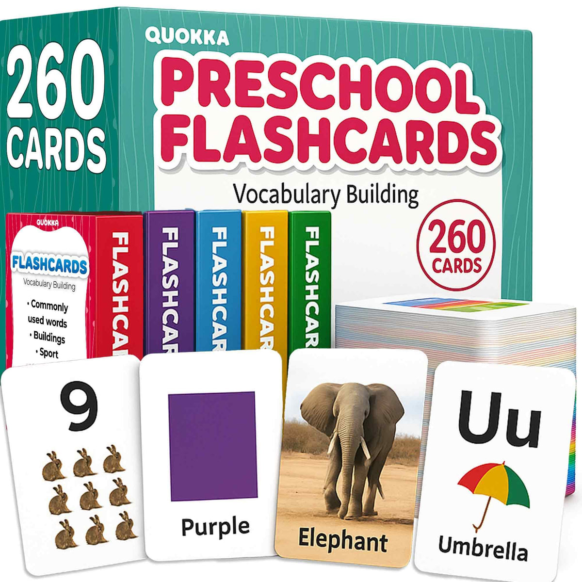 Flash Cards for Toddlers 3-5 — Learning Alphabet Flashcards for Kids 4-8