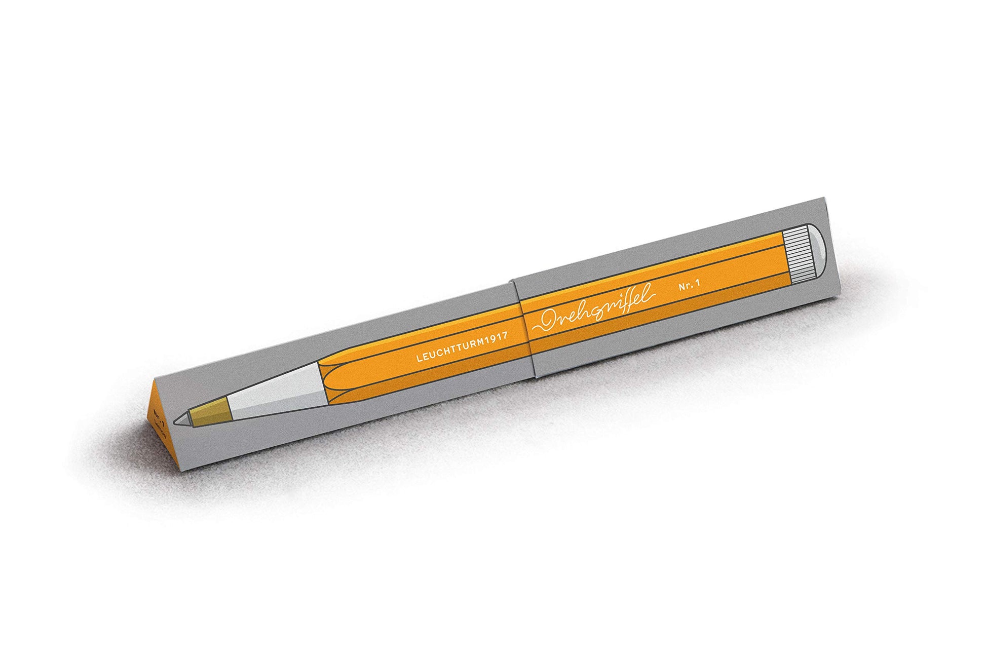 LEUCHTTURM1917 - Drehgriffel Writing Pen (Stone Blue) - Ballpoint Pen with Royal Blue Ink Included