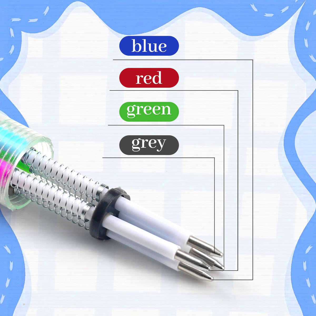 CZWZ 100Pcs Mini Multicolor Pens in One 4-in-1 Cute Pens Bulk for Kids, Ballpoint Pen for Birthdays