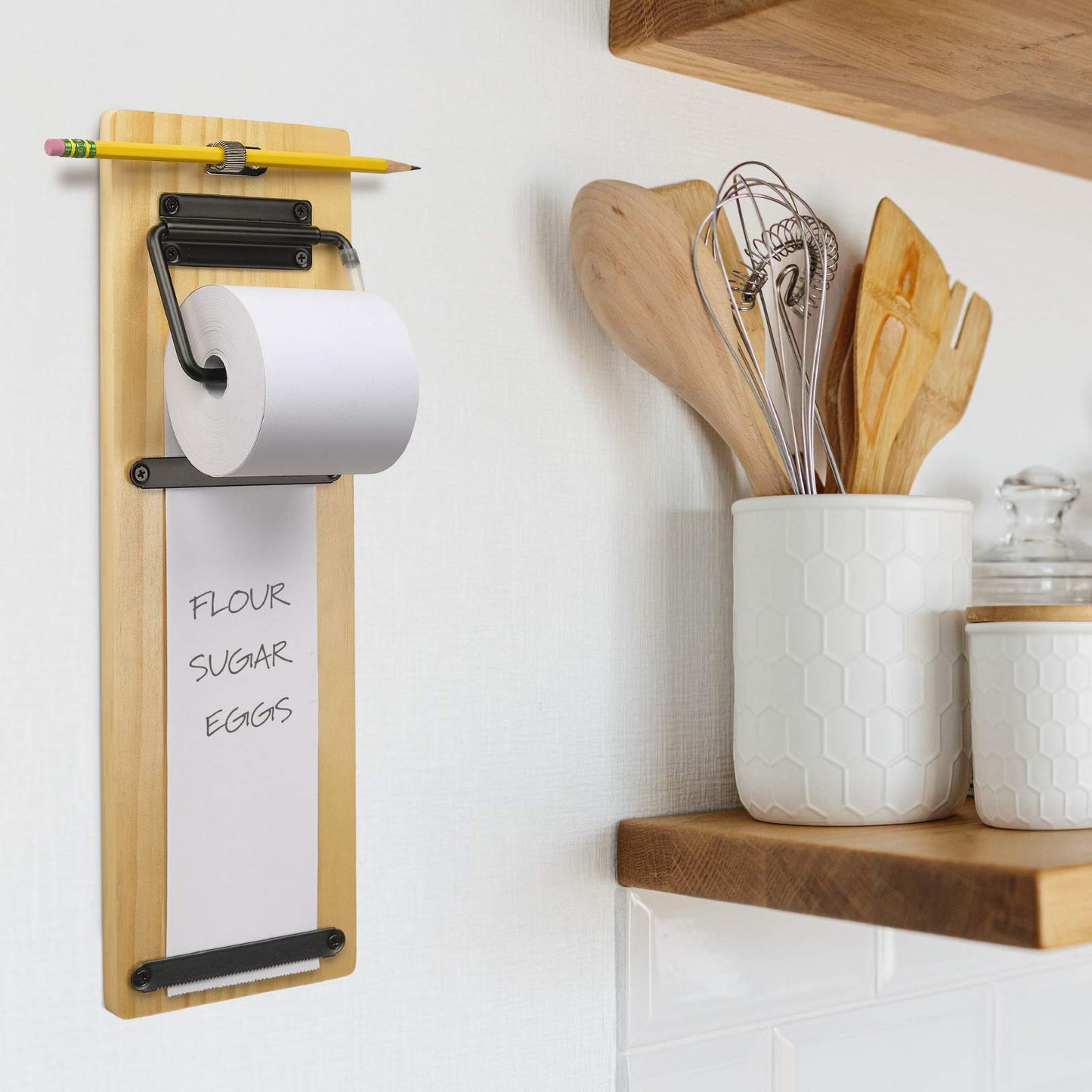 Excello Global Products Wall Mounted Note Paper Dispenser with a 160 Foot roll of Paper Included