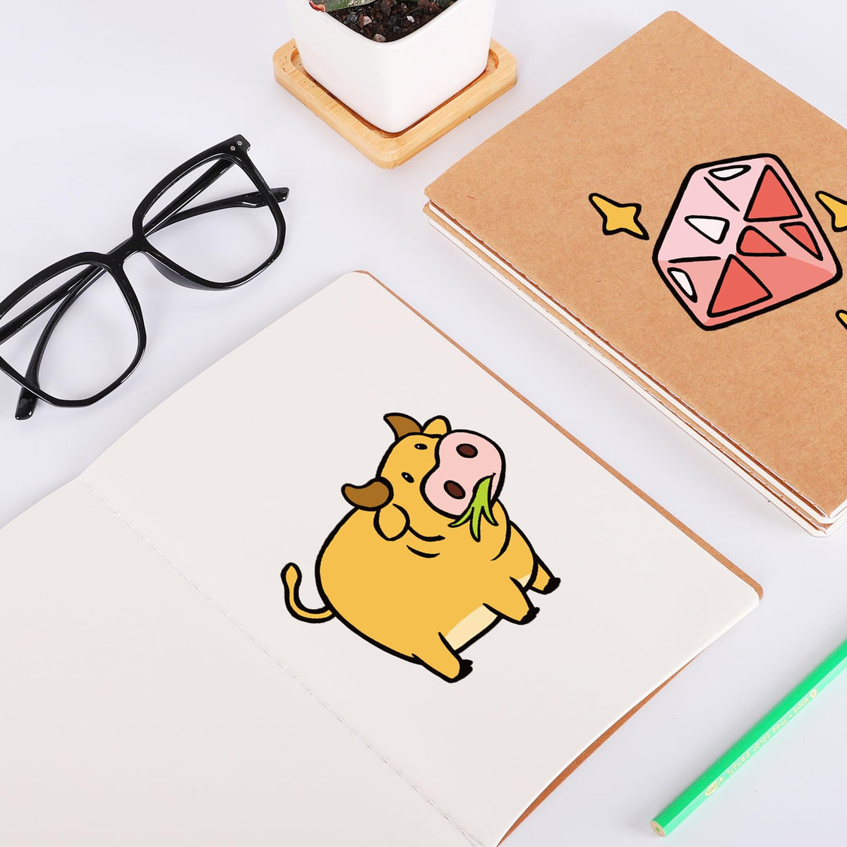 zmybcpack 24 Pack Journal Notebook Blank Sketch Notebooks for Travelers, Students, Office - Diary