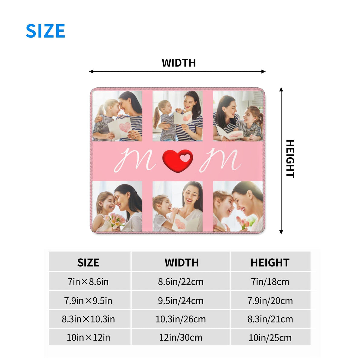 Custom Mouse Pad Personalized Photo Moues Pad with Your Image/Text for Office Gaming Computer Desk