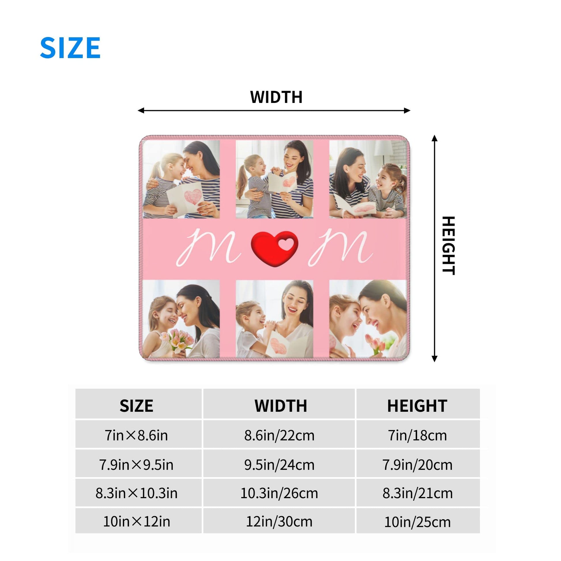 Custom Mouse Pad Personalized Photo Moues Pad with Your Image/Text for Office Gaming Computer Desk