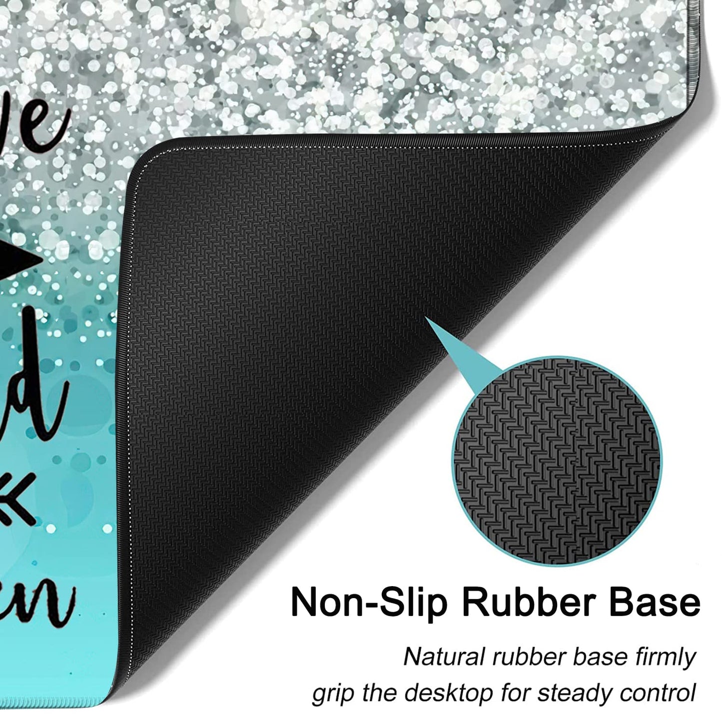 Large Mouse Pad, Extended Office Desk Pad 31.5x11.8in, Ergonomic Memory Foam Mouse Wrist Rest