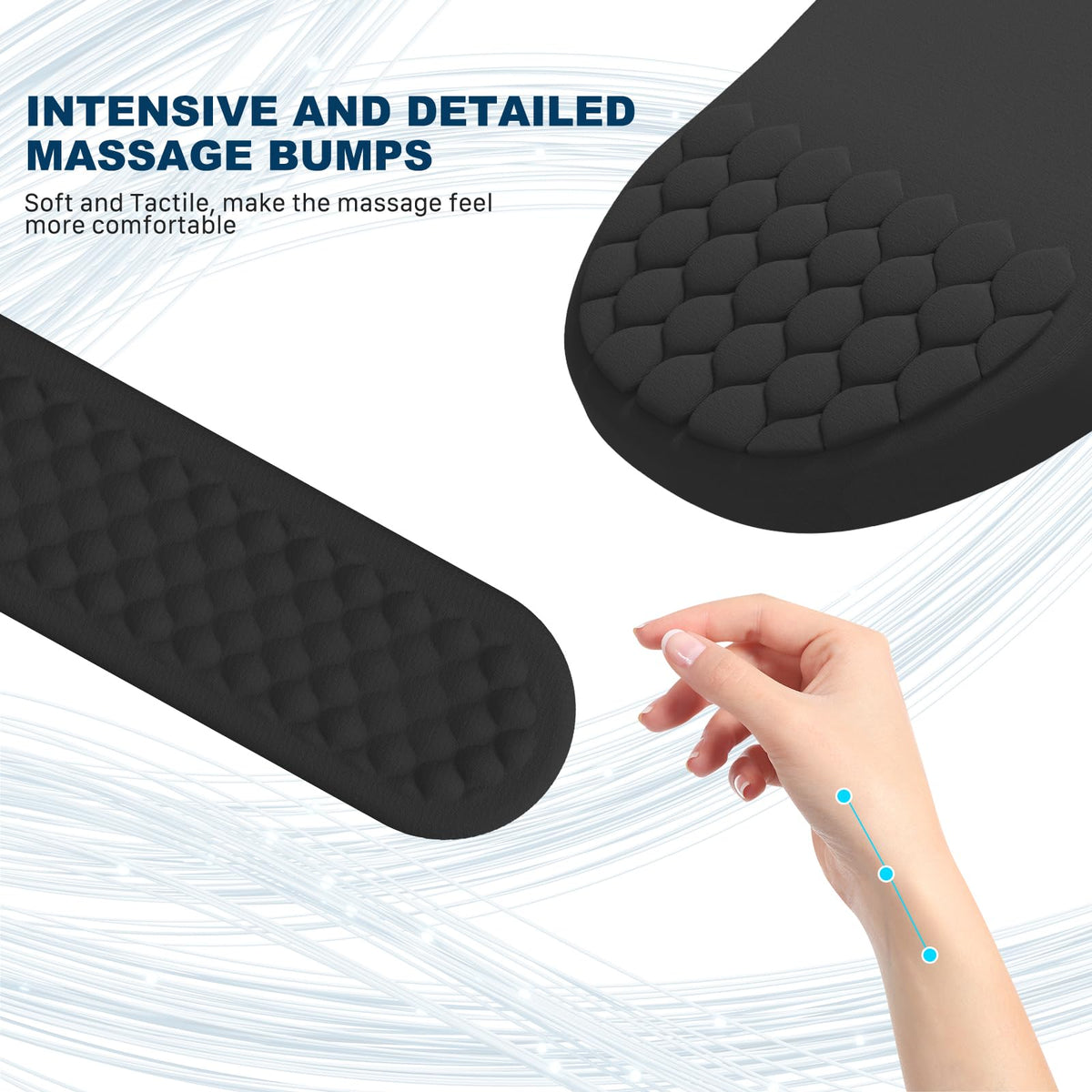 Hasinart Ergonomic Mouse Pad and Keyboard Wrist Rest with Massage Design, Space-Saving Mouse Pad