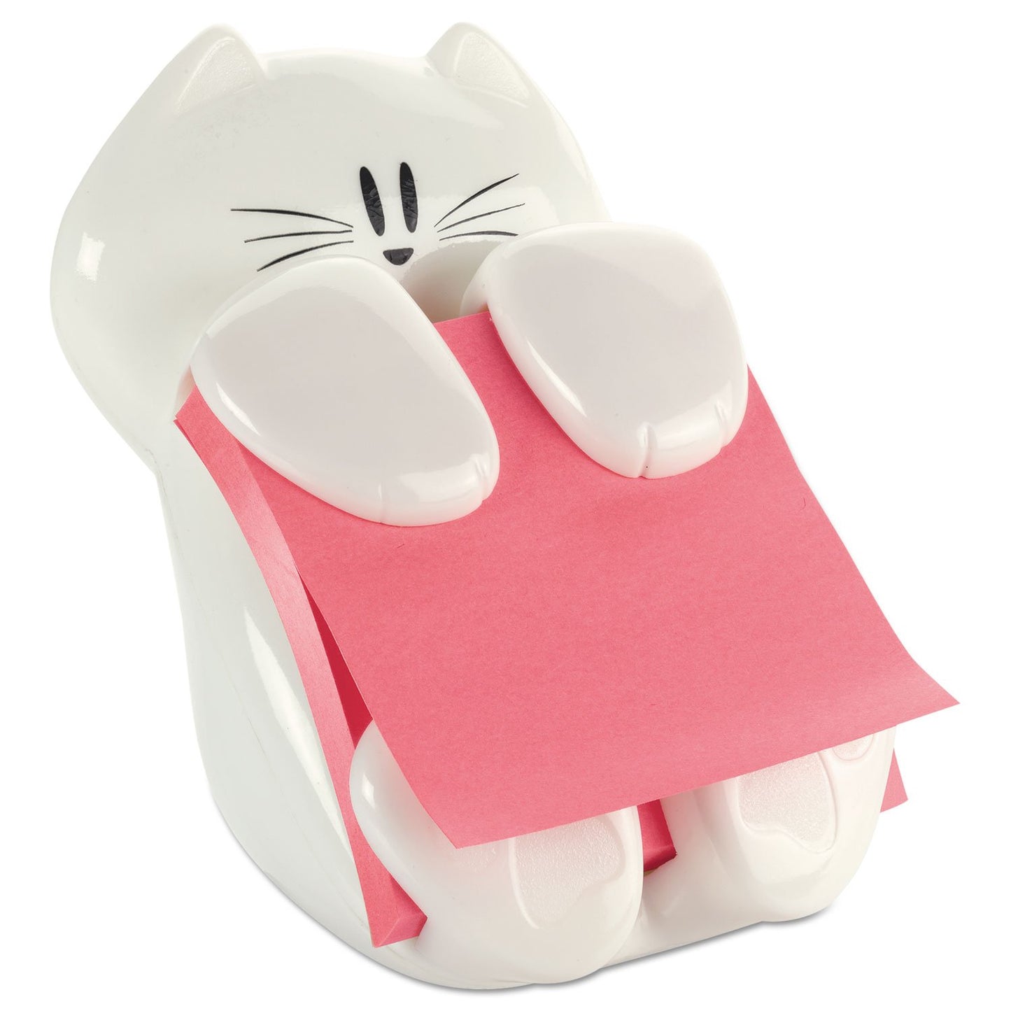 Post-it CAT330 Pop-Up Note Dispenser Cat Shape, 3 x 3, White