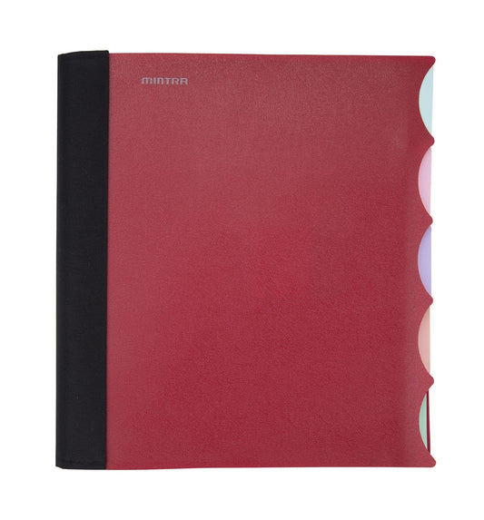 Mintra Office Durable PREMIUM Spiral Notebook (Chili Oil, 5 Subject (8.5in x 11in))
