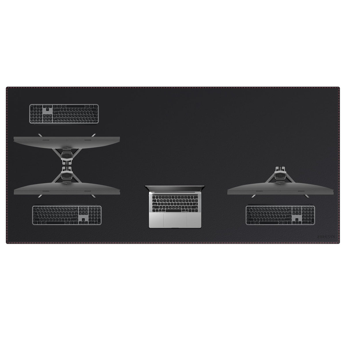 ZORESYN Extra Large Desk Mat 74.8"x35.4" Black