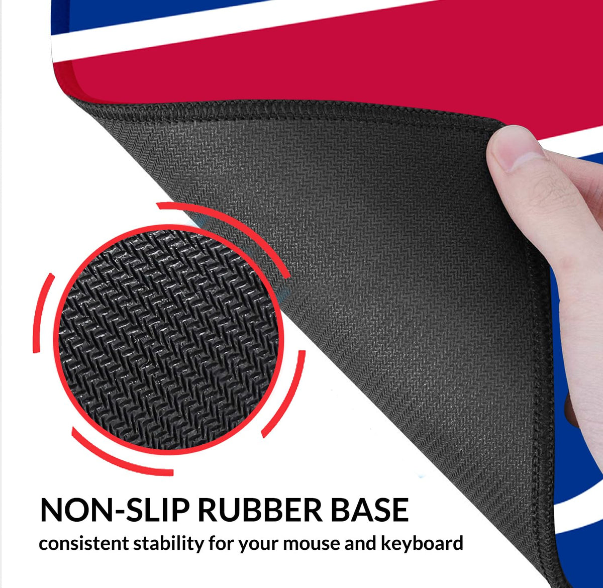 Large Stitched Edges Gaming Mouse Pad,31.5 X 13.8 Inch Mousepad for Laptop Computer Desktop