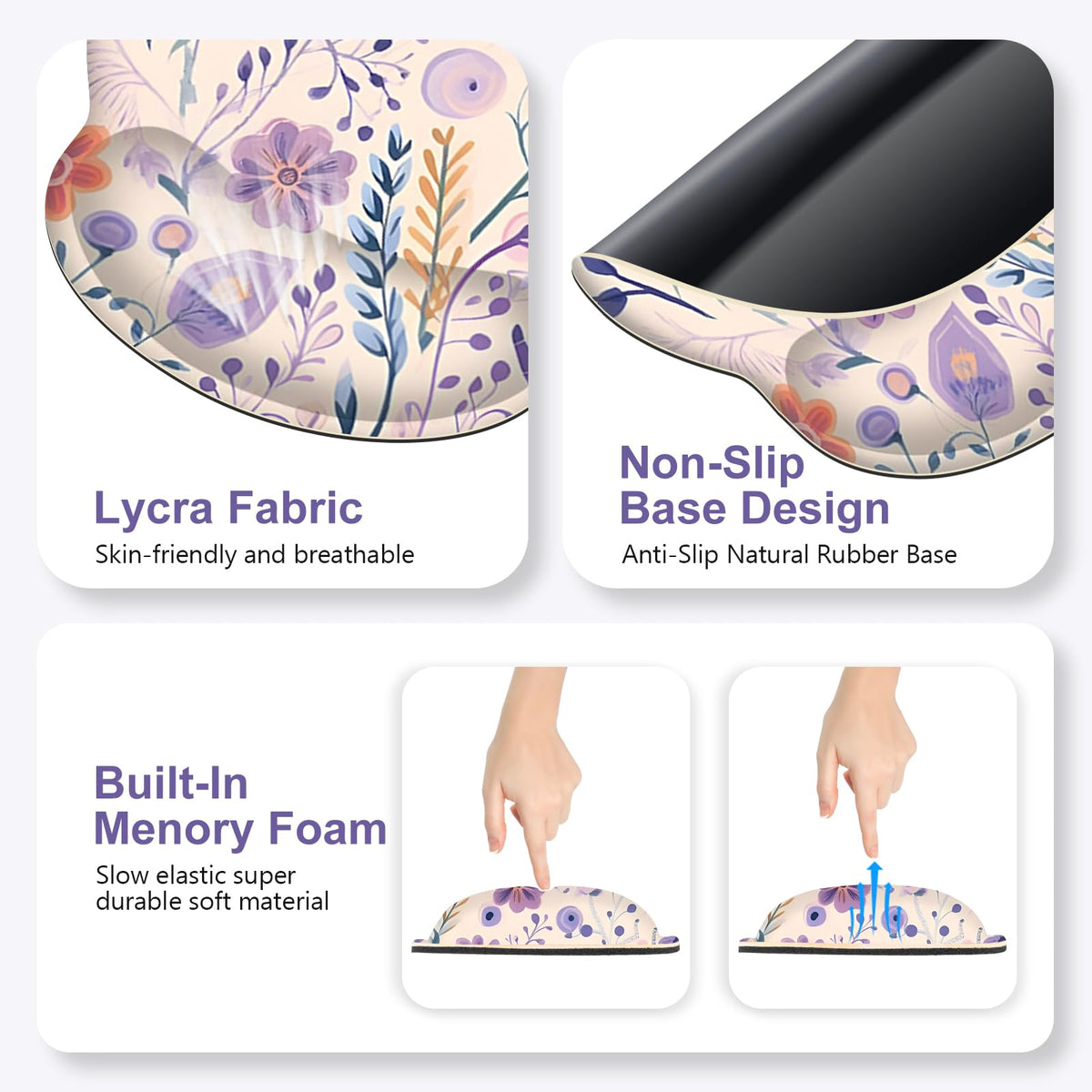 Cute Desk Mat, 4in1 Large Mouse Pad with Wrist Rest, Desk Matt for Desktop, Deskpad Mat, Anti-Slip