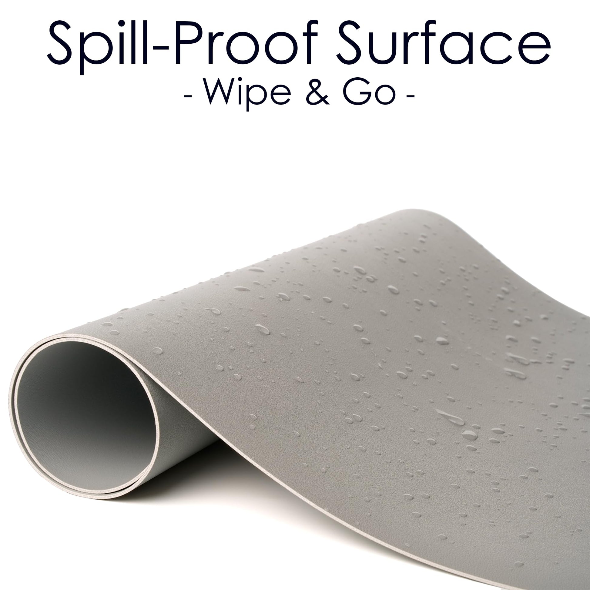 Leather Desk Pad Protector, Waterproof Mouse Pad, PU Desk Mat, Office Desk Cover, Desk Writing Mat