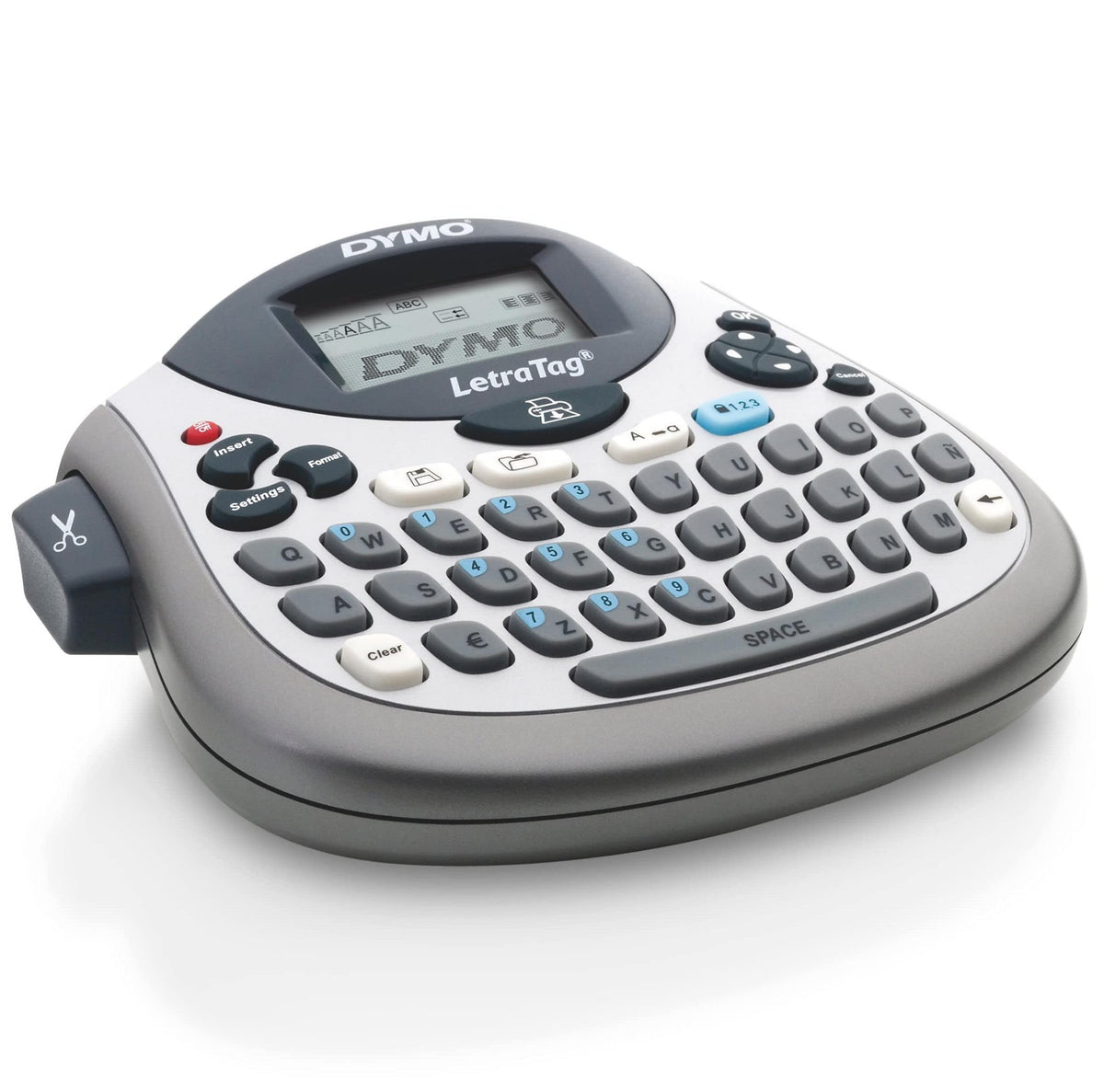 Dymo LetraTag LT-100T Label Maker | Portable Label Printer with QWERTY Keyboard | Silver | Ideal