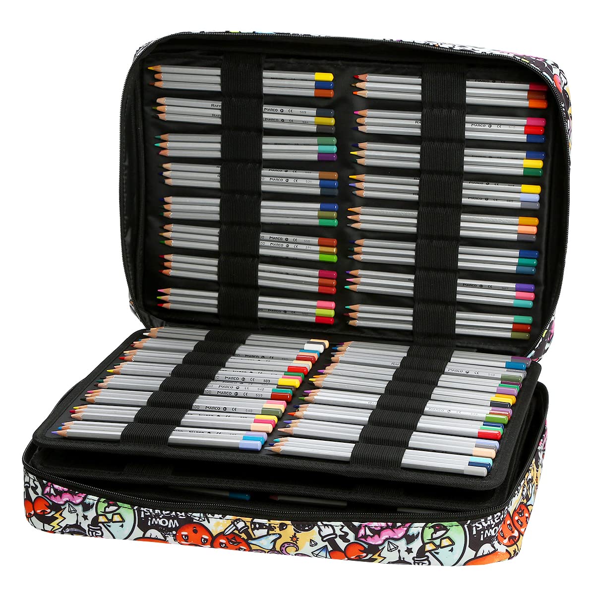 Lbxgap 480 Slots Colored Pencil Case w/Handle & Shoulder Strap