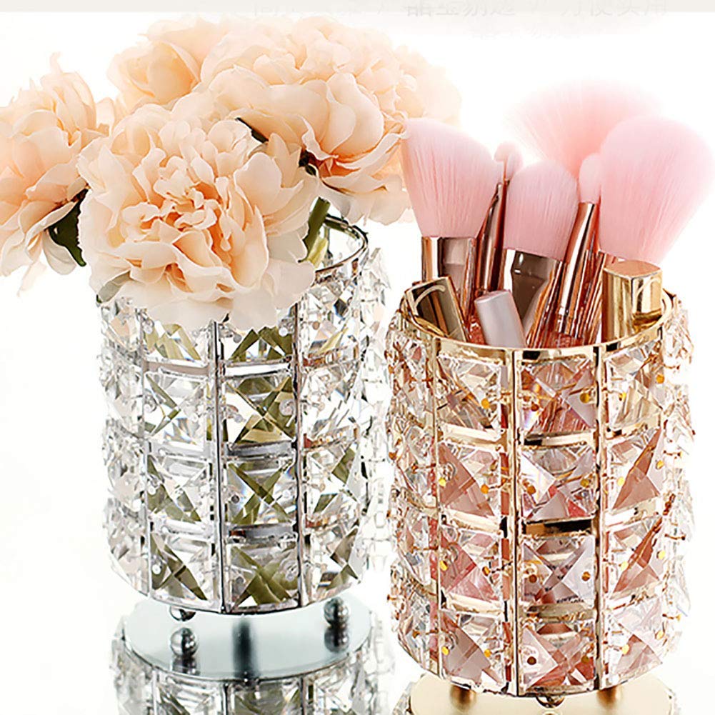 Nipole Pen Pencil Container Holder Office Desk Accessories Container Make Up Brushed Storage Box