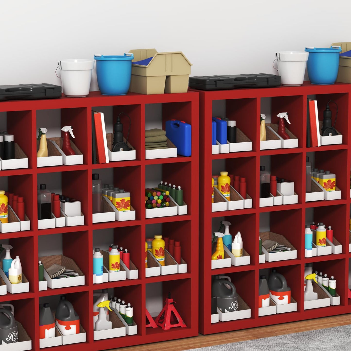 ZBEIVAN Cardboard Storage Bins Boxes 35 Packs 12x6x4.5 Inches, Easy Assembly Pantry Organizer Bins