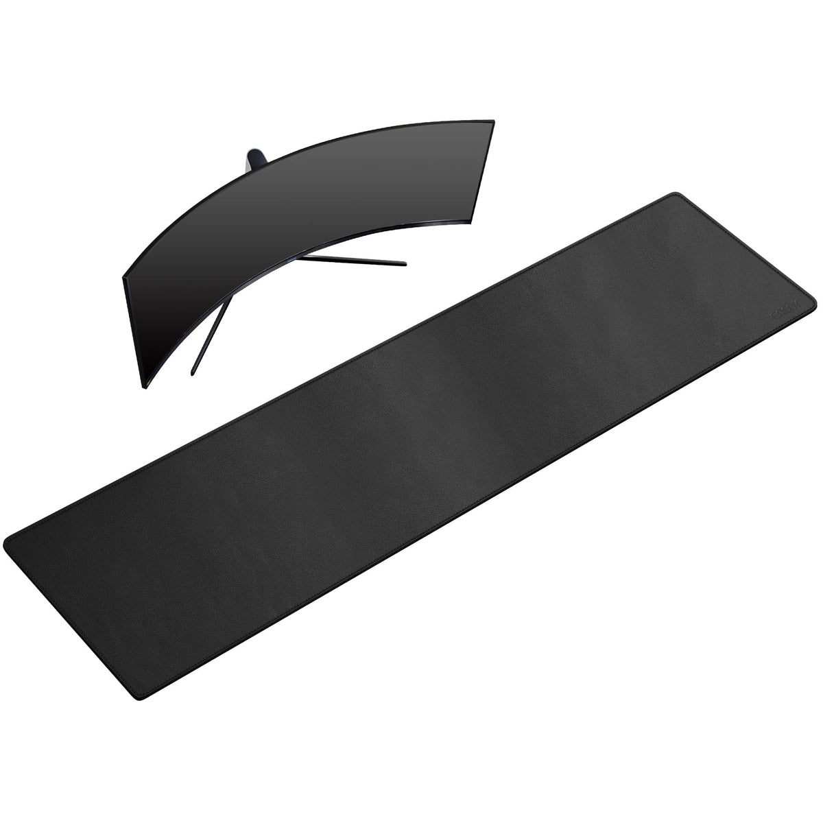 Cacoy 63" x 15.7" Large Leather Desk Mat, Multifunctional Computer Desk Pad, Waterproof PU Leather