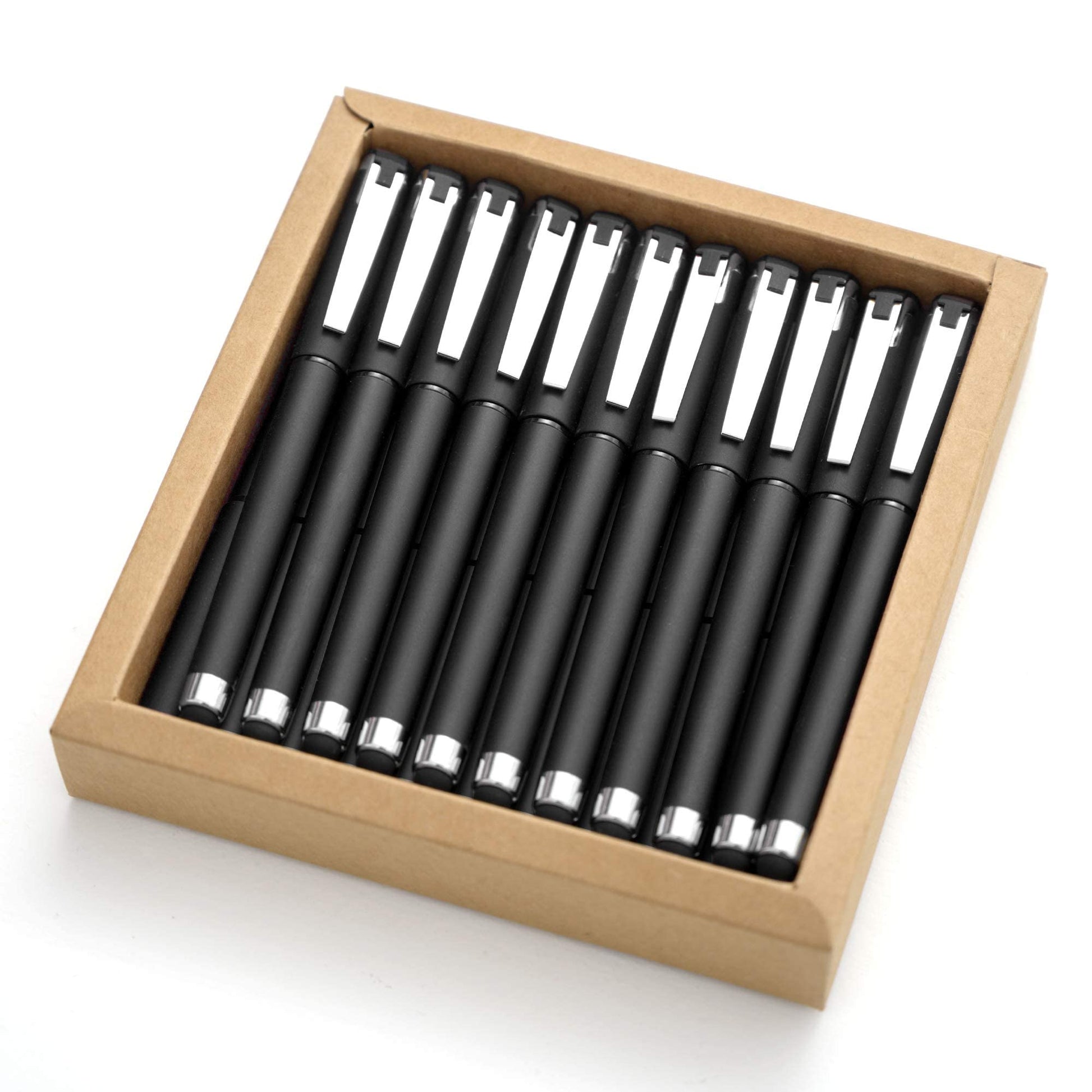 MiSiBao 0.5mm Black Ink Gel Ink Rollerball Pens 2 in 1 Medium Point Pens with Stylus Work Pen