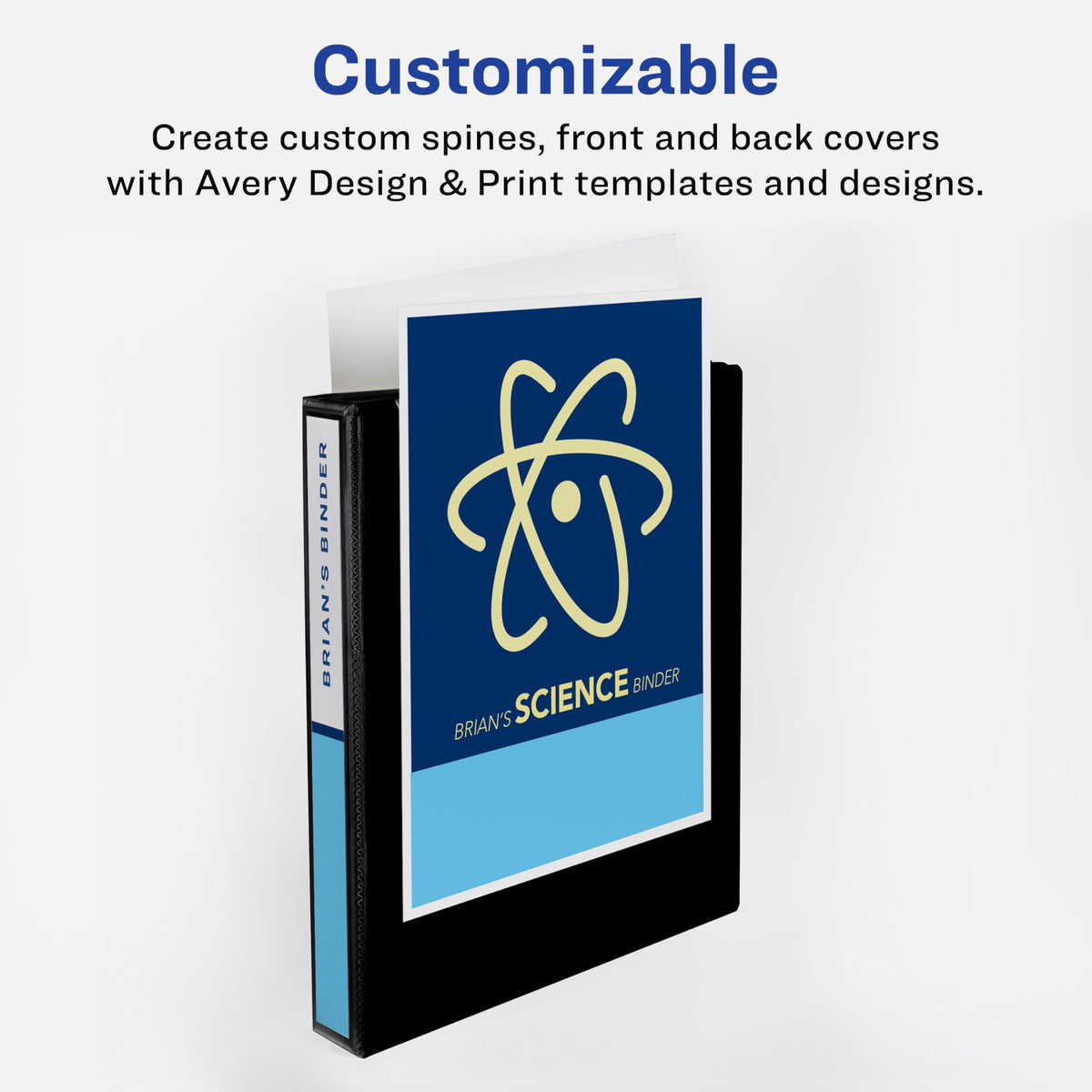Avery Standard View 3 Ring Binders, 1.5" Round Rings, 275-Sheet Capacity, 2.1 Inch Wide Spine