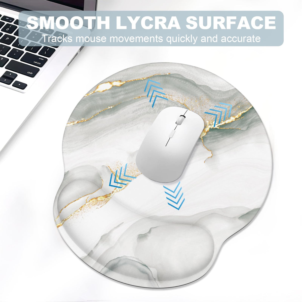 Ergonomic Mouse Pad with Wrist Rest and Keyboard Wrist Rest, Mousepad