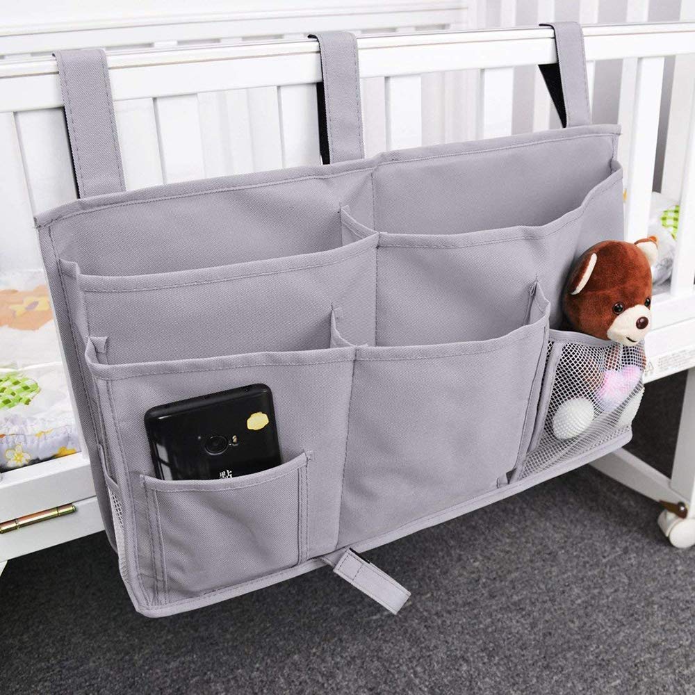 Bunk Bed Organizer - Bedside Storage Caddy with Pocket, Hanging Organizer for Camp, Dorm, Room