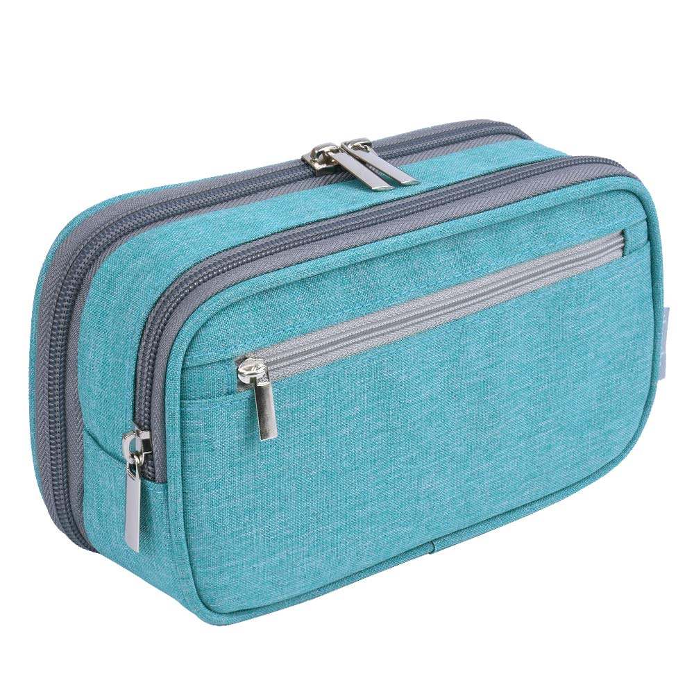 Chelory Big Capacity Pencil Case Large Pencil Bag Pouch 3 Comparments Pen Pencil Marker Cases