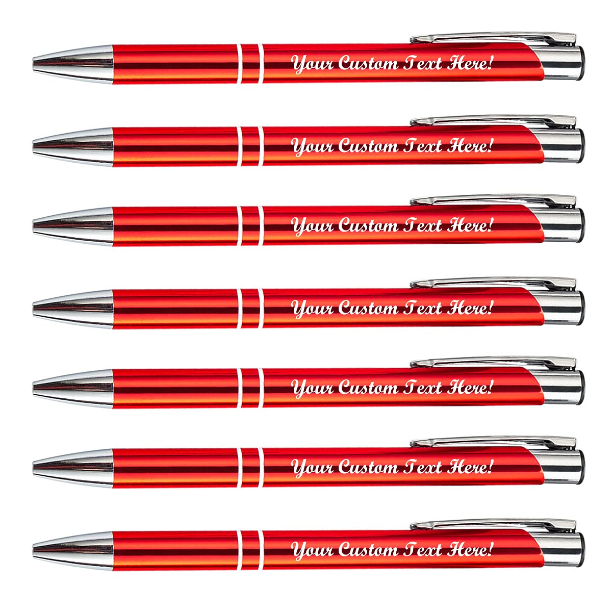 HH-STUDIO CUSTOM Logo Metal Ballpoint Pen for Office Gifts-50 Pack