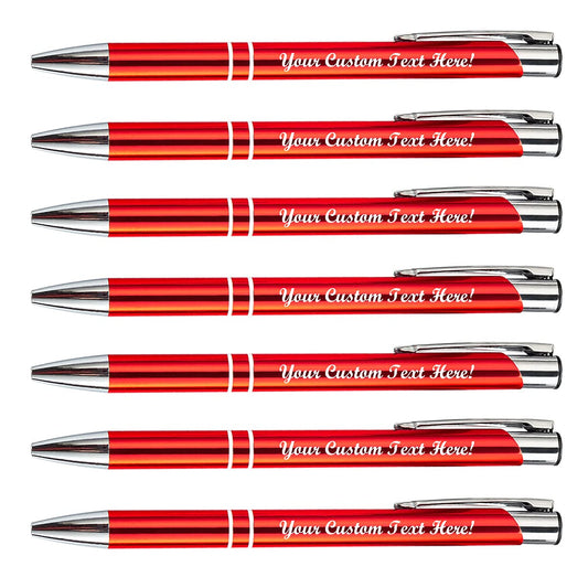 HH-STUDIO CUSTOM Logo Metal Ballpoint Pen for Office Gifts-50 Pack