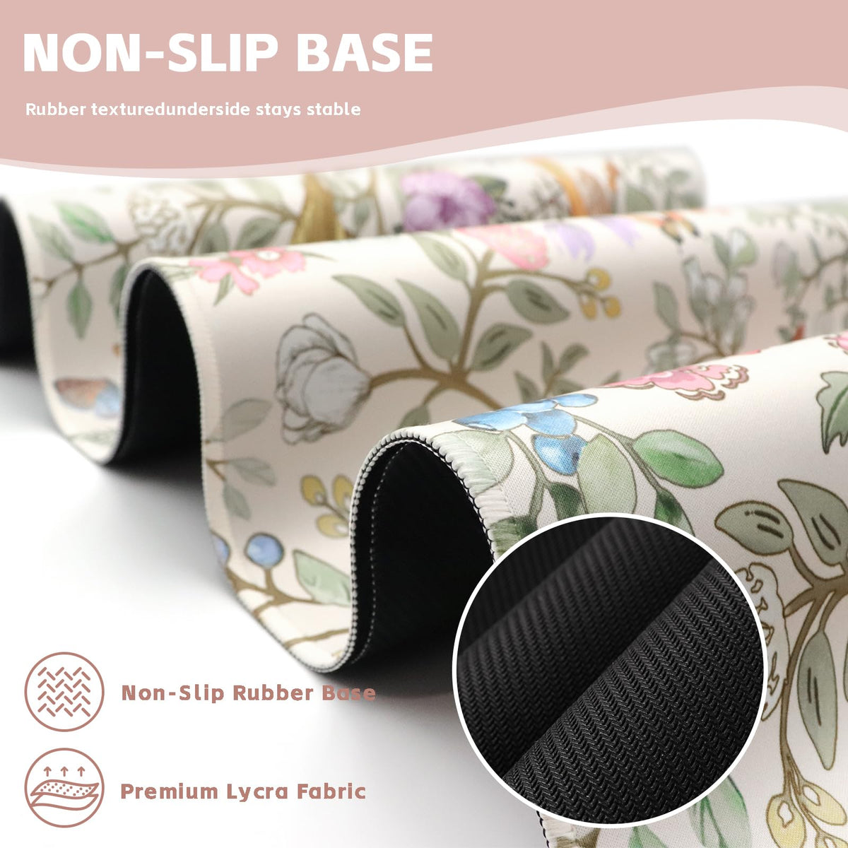 Baziabbo Cute Desk Mat,XXL Extended Big Mouse Pad,Gaming Mousepad with Stitched Edge,Non-Slip