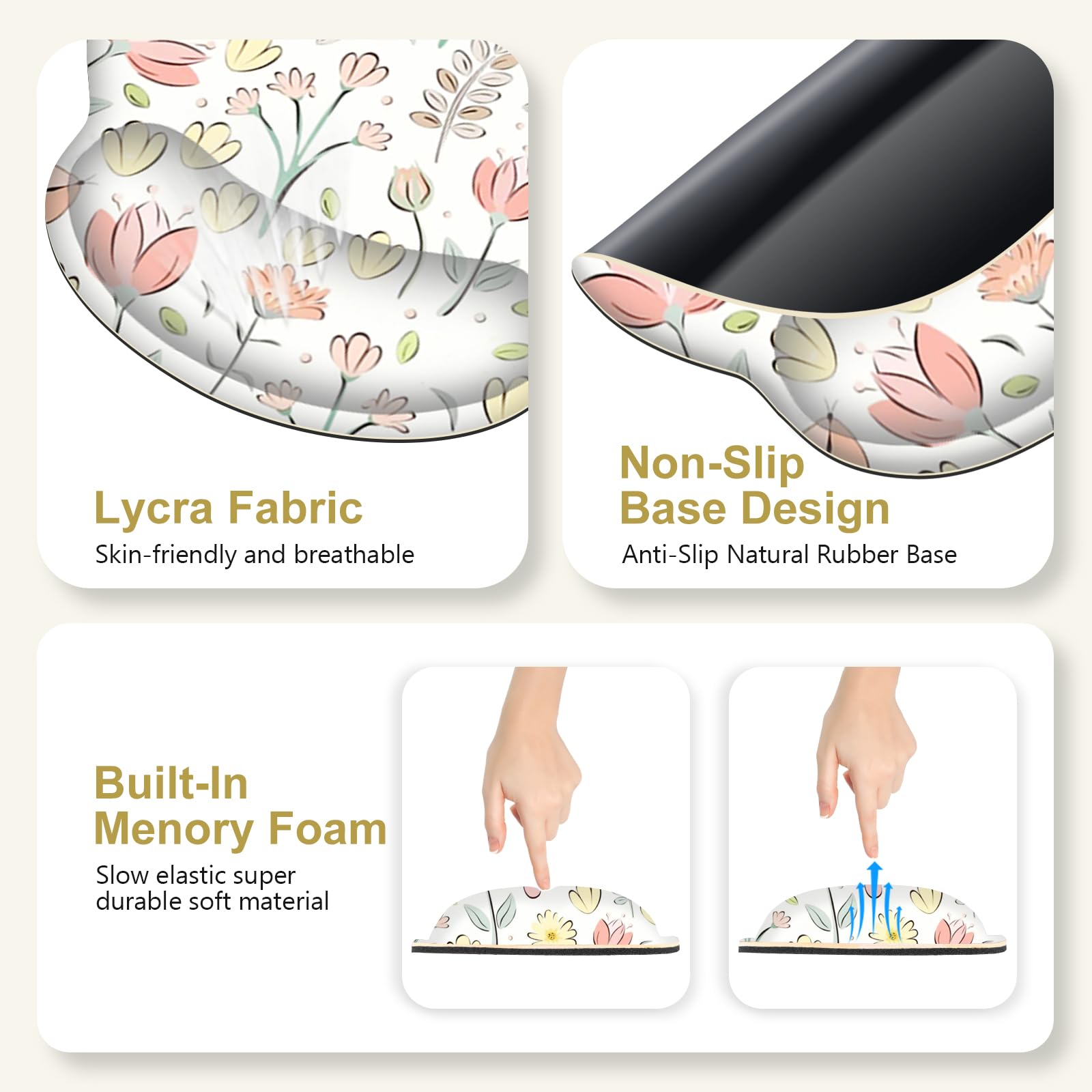 NXZGO Desk Mat, 4in1 Large Mouse Pad with Wrist Rest, Cute Desk Mat, Anti-Slip XXL Computer