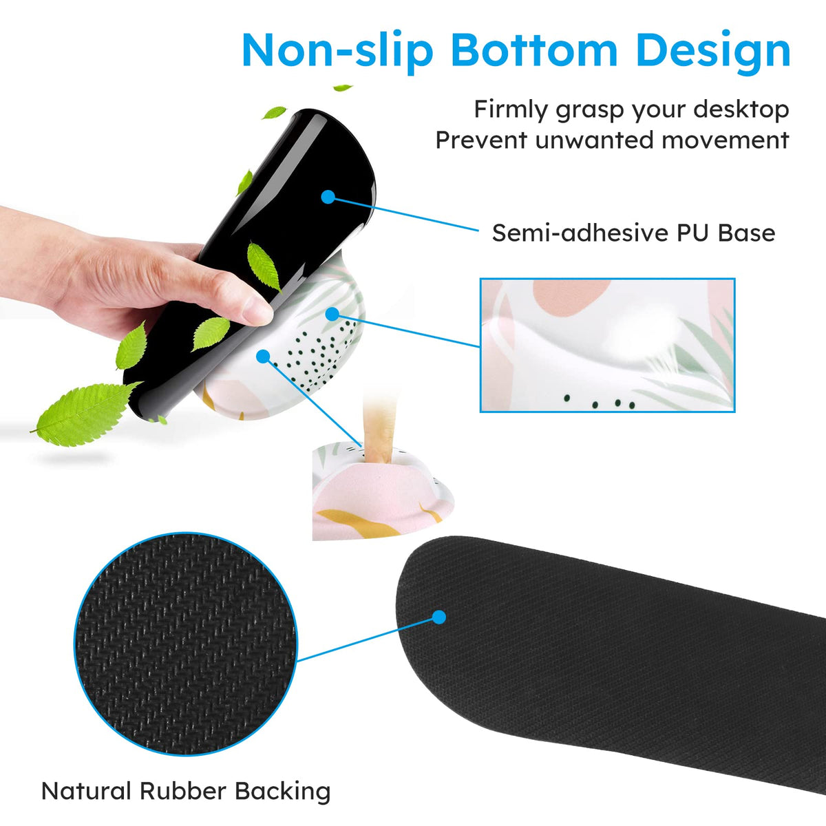 iCasso Mouse Pad for Workspace, Morandi 35.4"x15.7" Desk Protector
