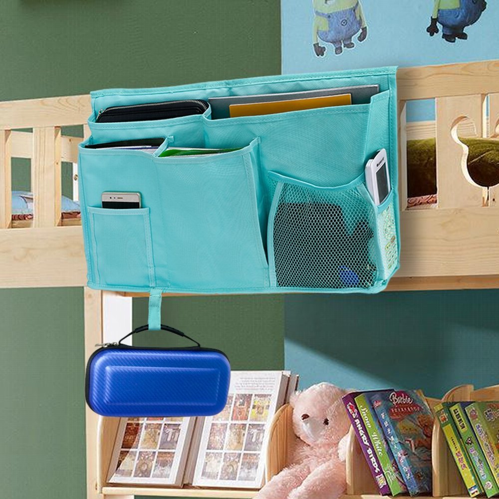Large Pocket Bedside, Hanging Storage Organizer for Books,Phones,Tablets,Accessory and TV Remote