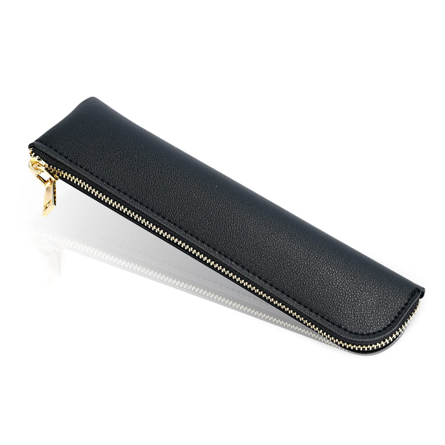 Sluxa Black pencil case, Small pencil pouch, School Accessories, Pen pouch for men with zipper.…