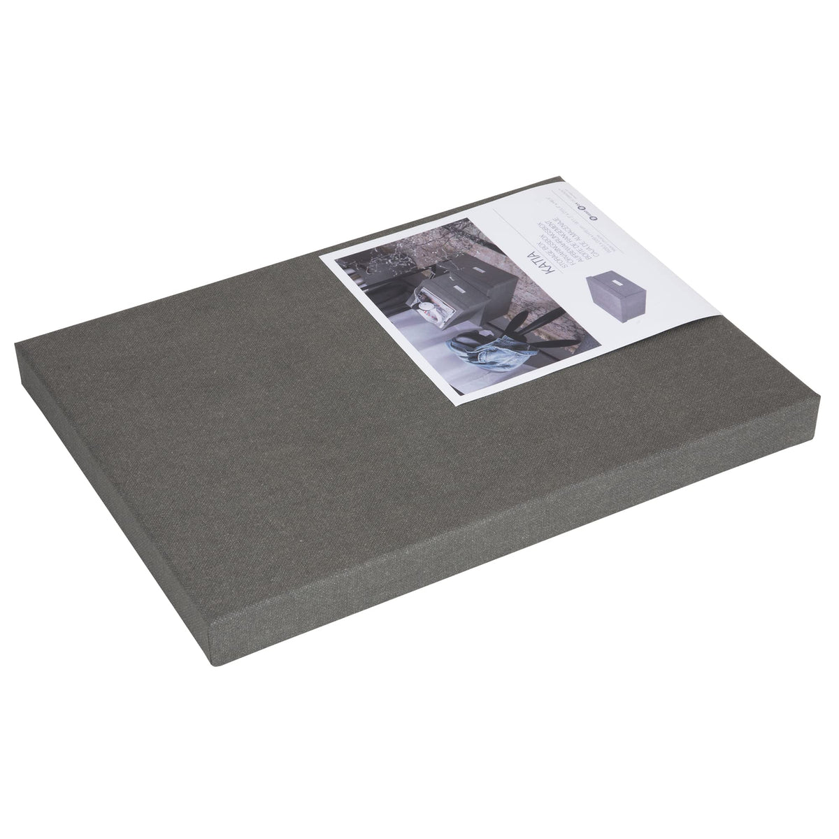 Bigso Box of Sweden Katia KD Collapsible Photo Storage Box with Labelframe for Easy Identification
