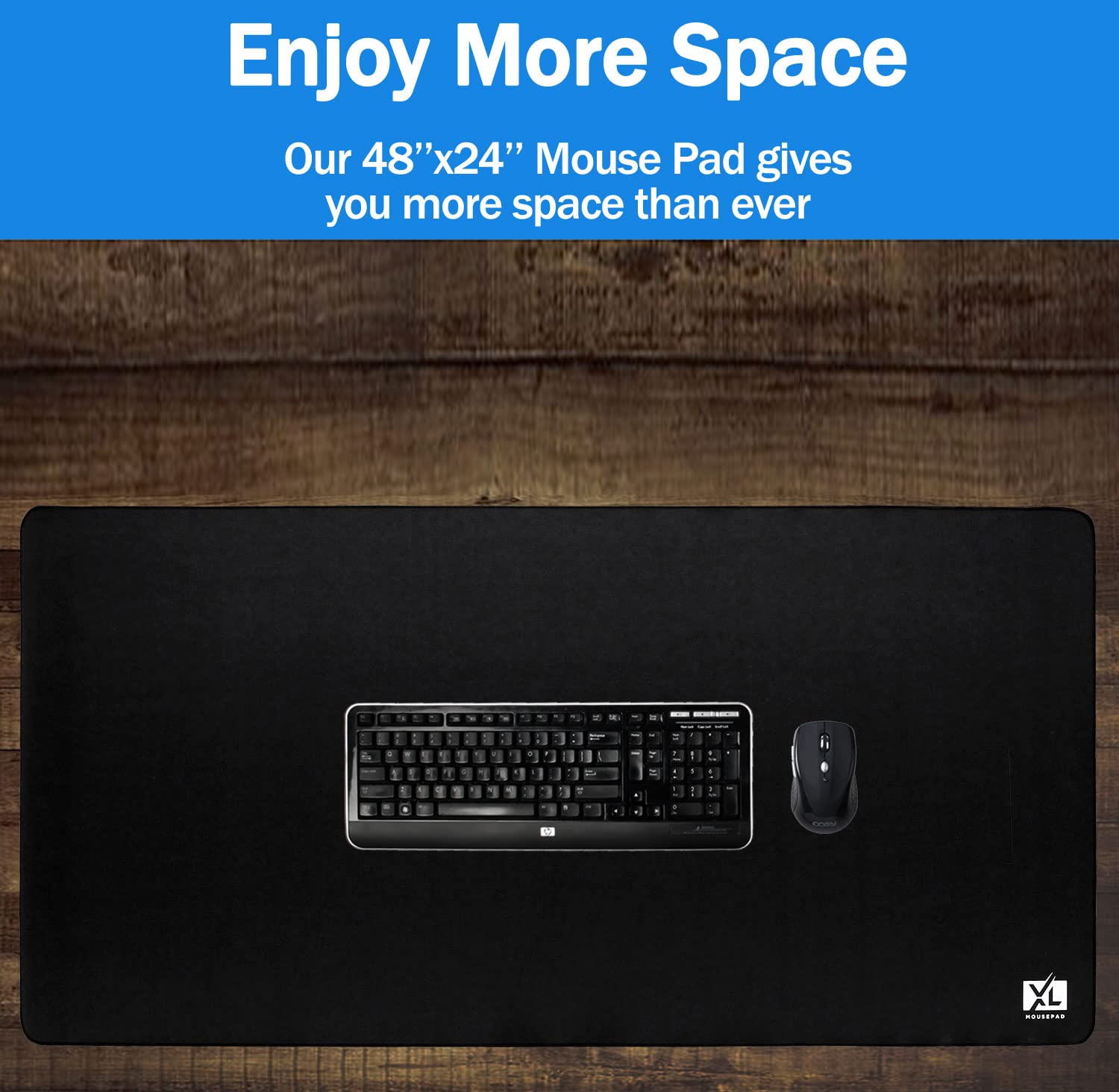 3XL Huge Mouse Pads Oversized (48''x24'') - Extra Large Gaming XXXL Mousepad for Full Desk - Super