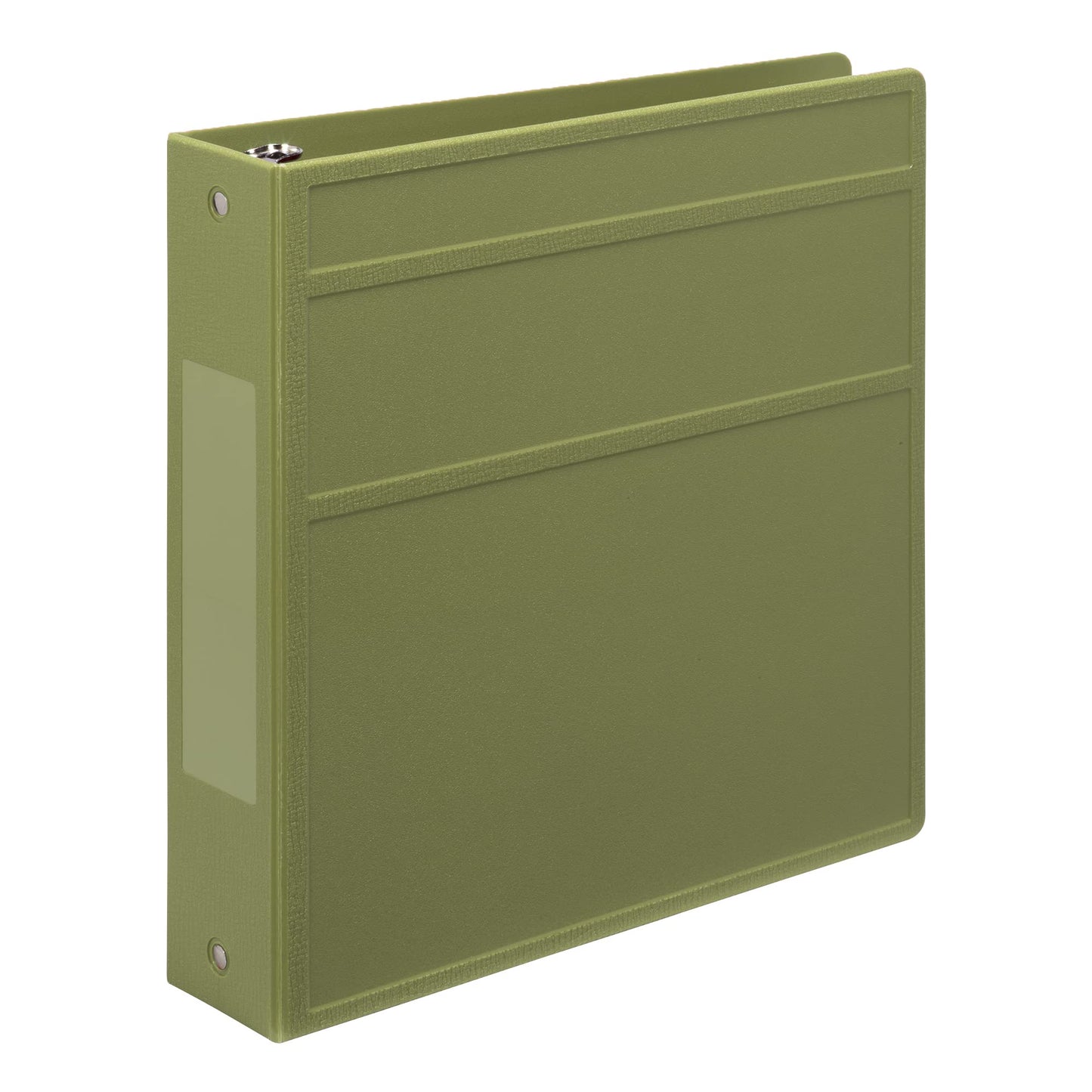 Carstens 2-Inch Heavy Duty 3-Ring Binder - Side Opening, Sage, Durable Plastic, Precision No-Gap