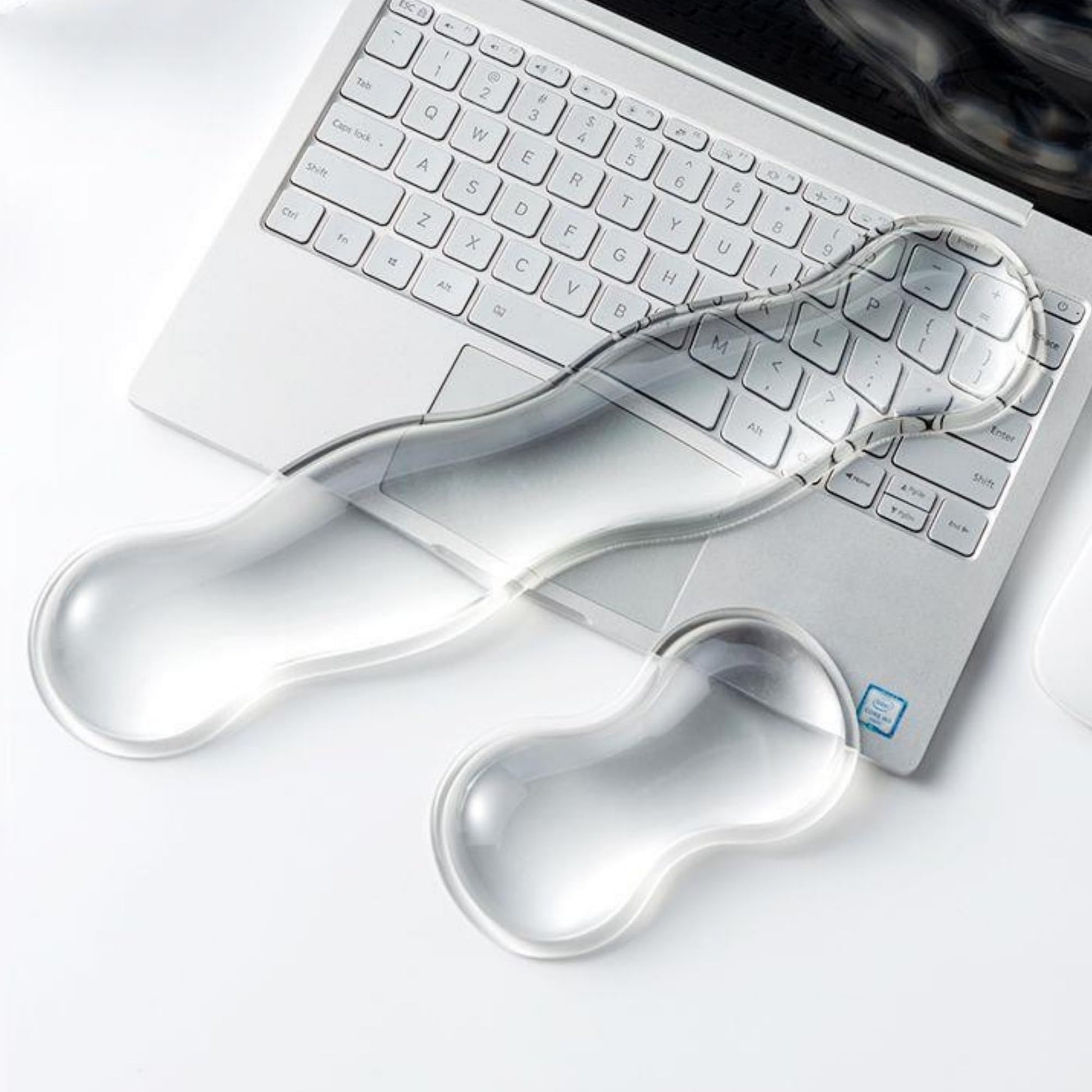Aszqvd Mouse Pad with Wrist Rest, Soft Cloud Gel Keyboard Mouse Pad Set with Hand Wrist Support
