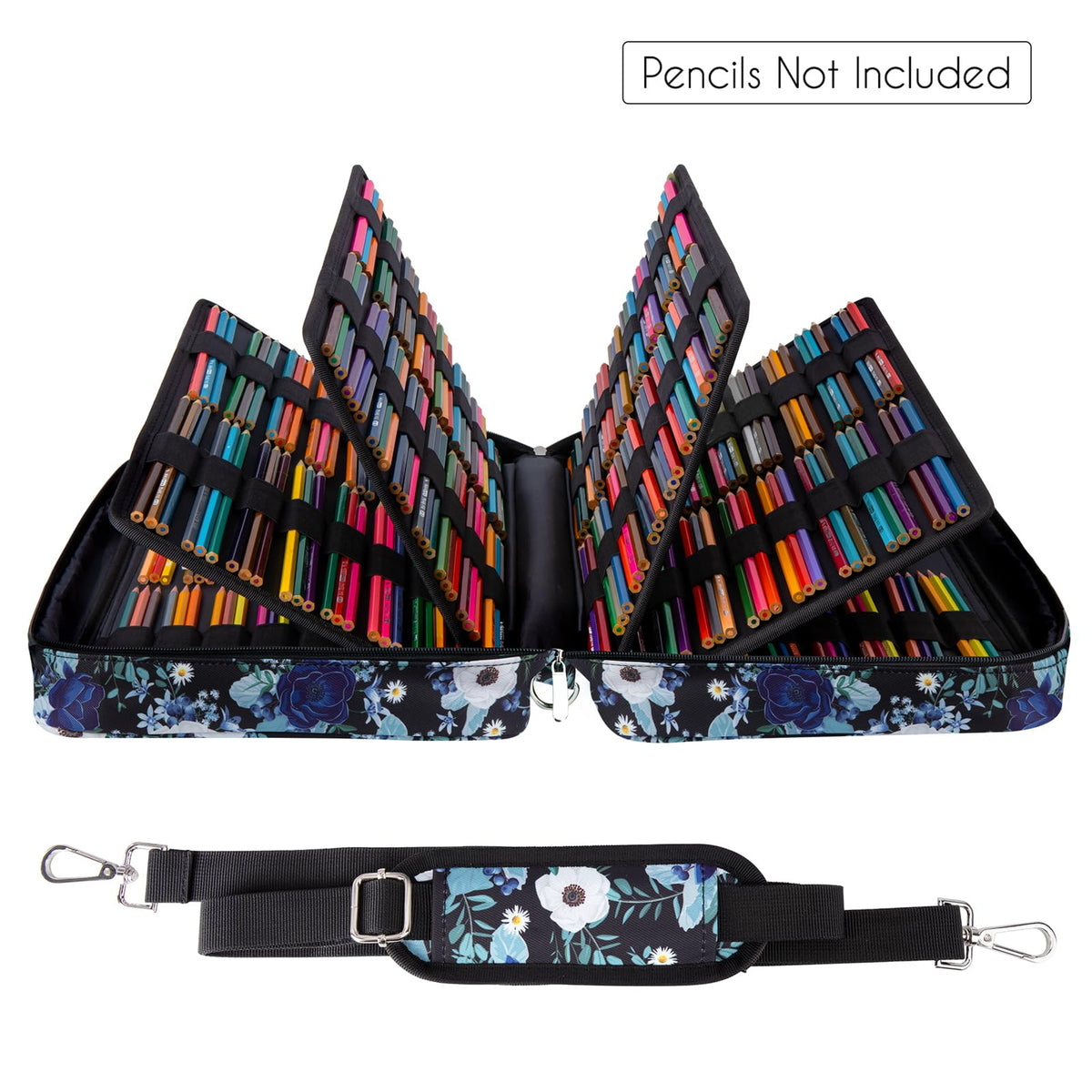 YOUSHARES Big Capacity Colored Pencil Case - 480 Slots large Pen Case Organizer with Multilayer
