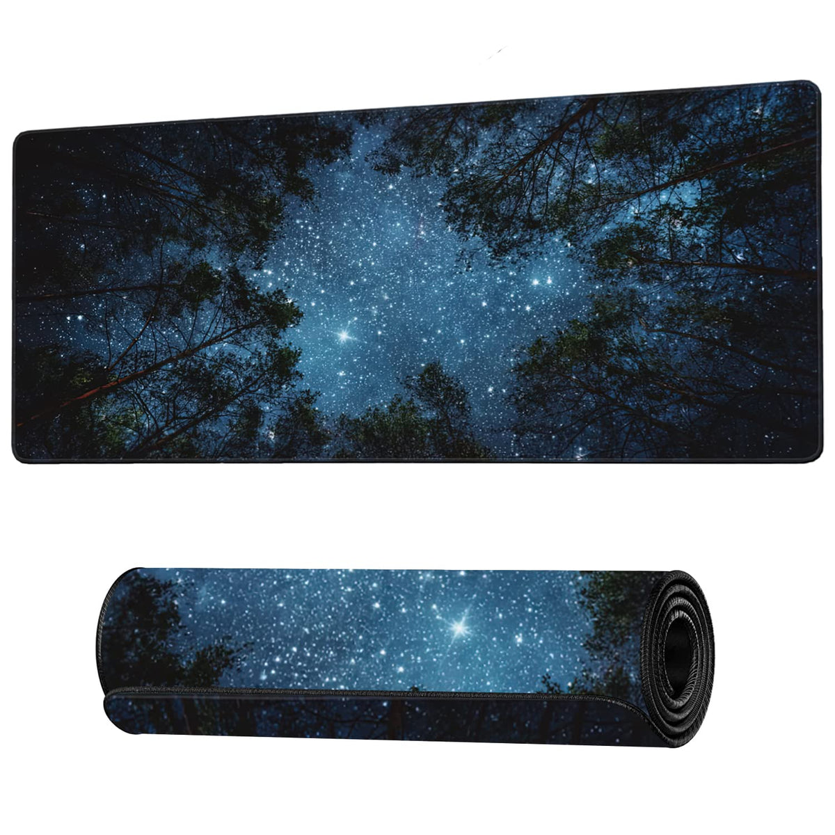 Beautiful Night Sky and Milky Way Gaming Mouse Pad XXL Large Desk Mouse Pad Keyboard Mat with