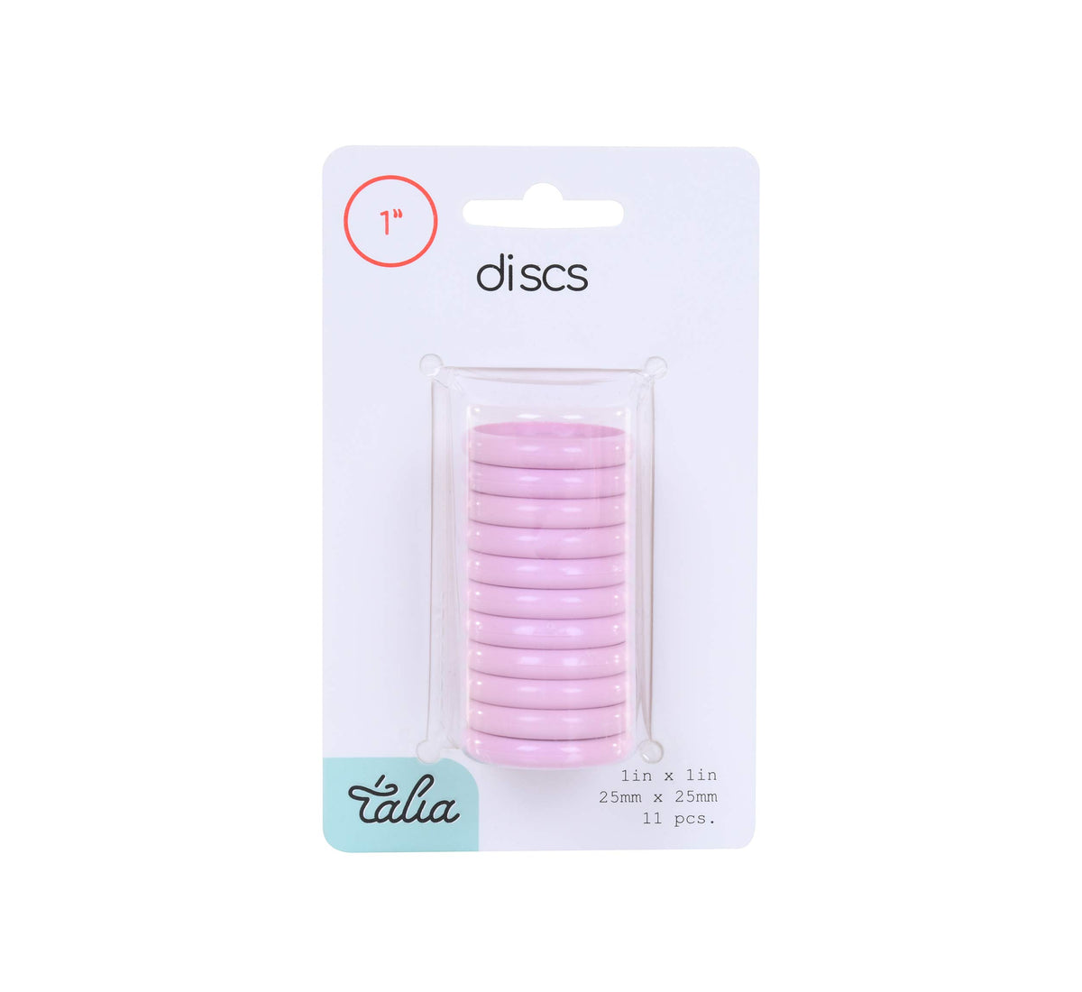 Talia Discbound Notebook - Discs (Spring Pink, 1Inch)