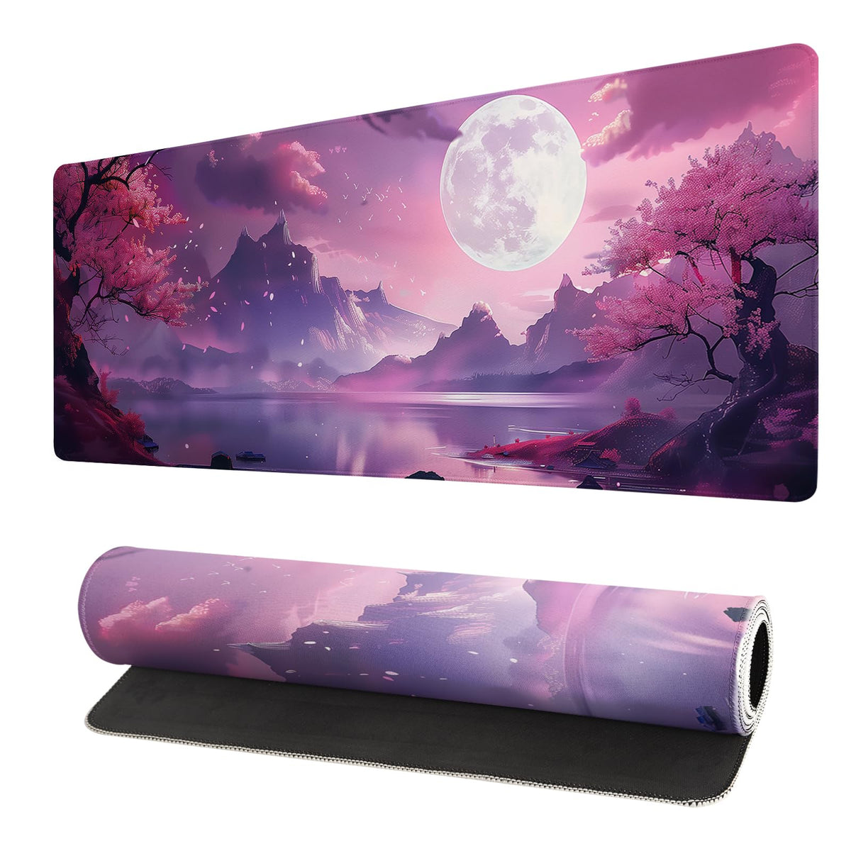 Gaming Mouse Pad Desk Pad,Extended Big Mouse Pad,31.5x11.8 Inch Long Computer Keyboard Mouse Mat