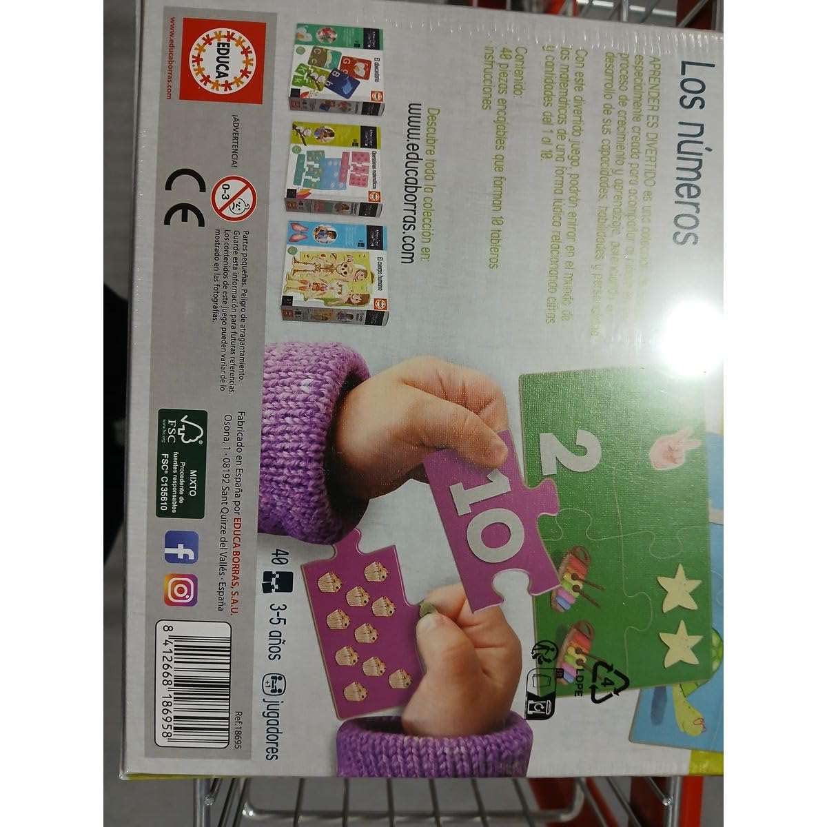 Educa 18695 Learning is Fun: Numbers Does not Apply Educational Game, Multicoloured, Talla única