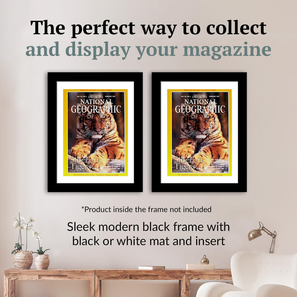 Creative Picture Frames 10 x 12 Magazine Frame with Full-Strength Glass, Holds Up To A 1/4" Thick